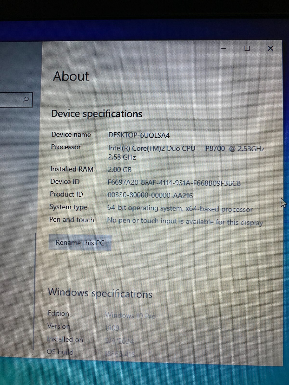 Lenovo ThinkPad R400 – Core 2DUO P8700 2.53GHz 2G – NO HDD/Caddy/Power/Battery