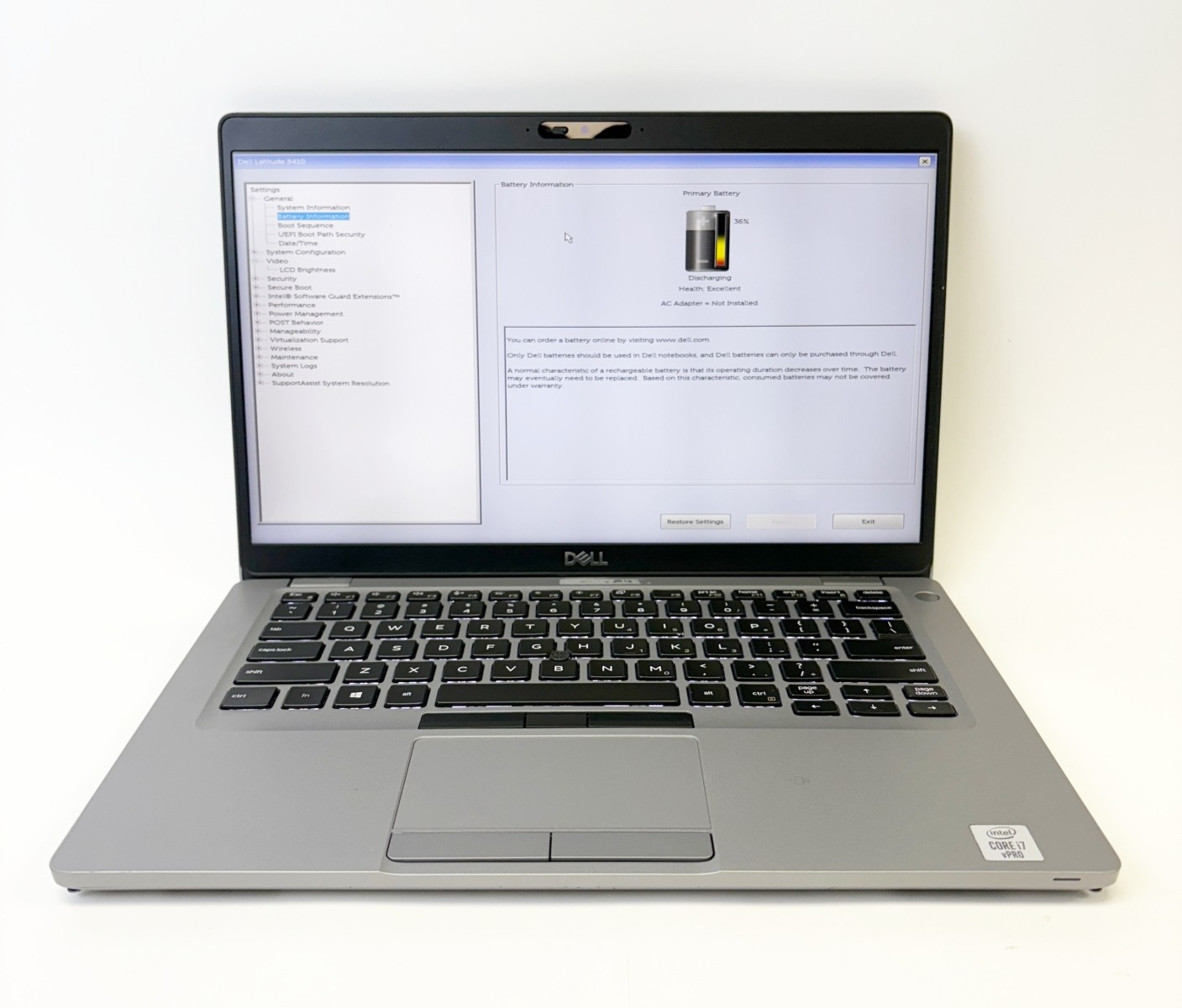 Dell Latitude 5410 i7-10610U 1.80GHz 16GB RAM No Storage/OS Grade C