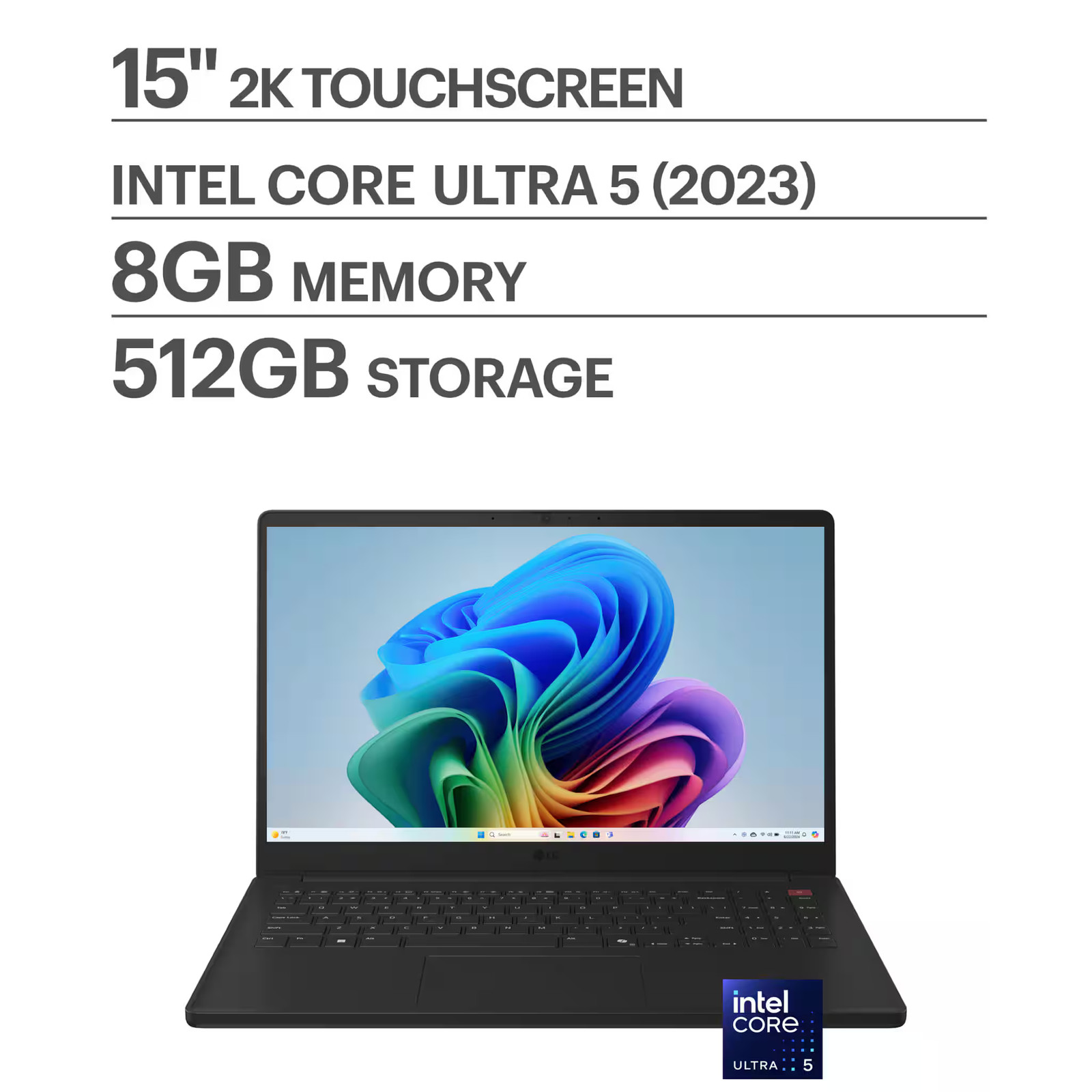 LG – gram Book 15″ Touch-screen Laptop FHD Intel Core Ultra 5 115U Processor …