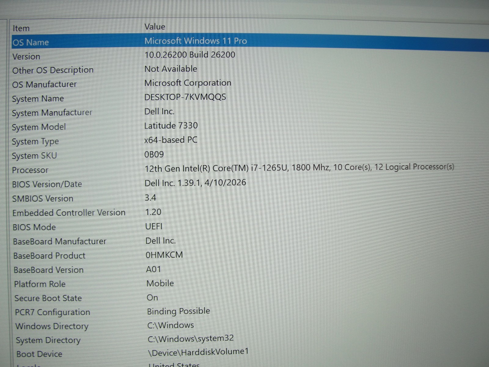 Dell Latitude 7330 13.3″FHD Core vPRO i7-1265U 1.8GHz 16GB RAM 512GB SSD+Charger
