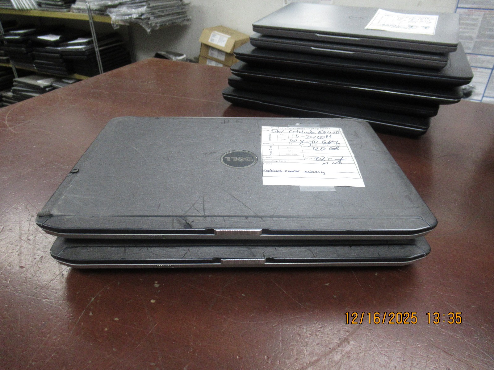 Lot of 2 Dell Latitude E5420 14″ i5-2430M 2.40GHz 8GB 120GB Laptop +AC [BadBttry