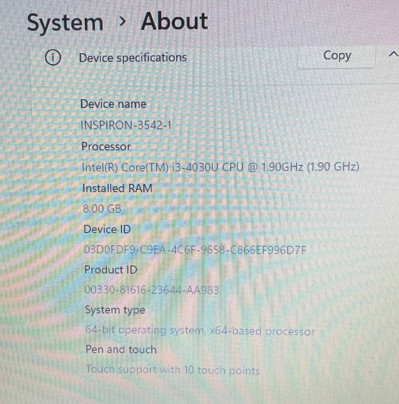 DELL INSPIRON 3542 Laptop *TOUCH* 15″ i3 Win11 Pro 25H2/Office 2021-extras-1
