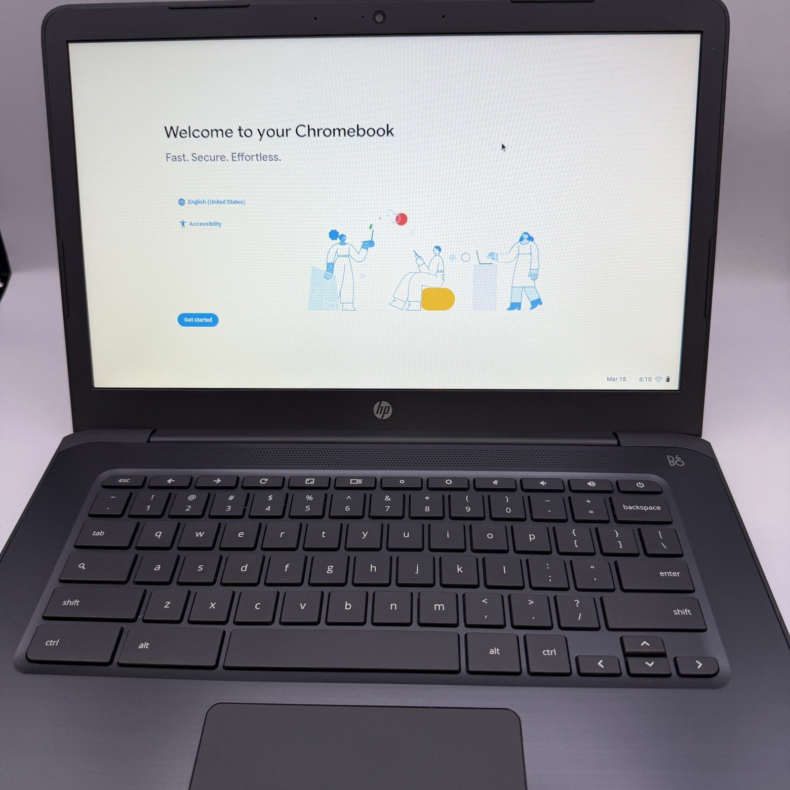 HP Chromebook 14 Laptop – QCNFA344A – w/Charger – Powerwashed – WORKS