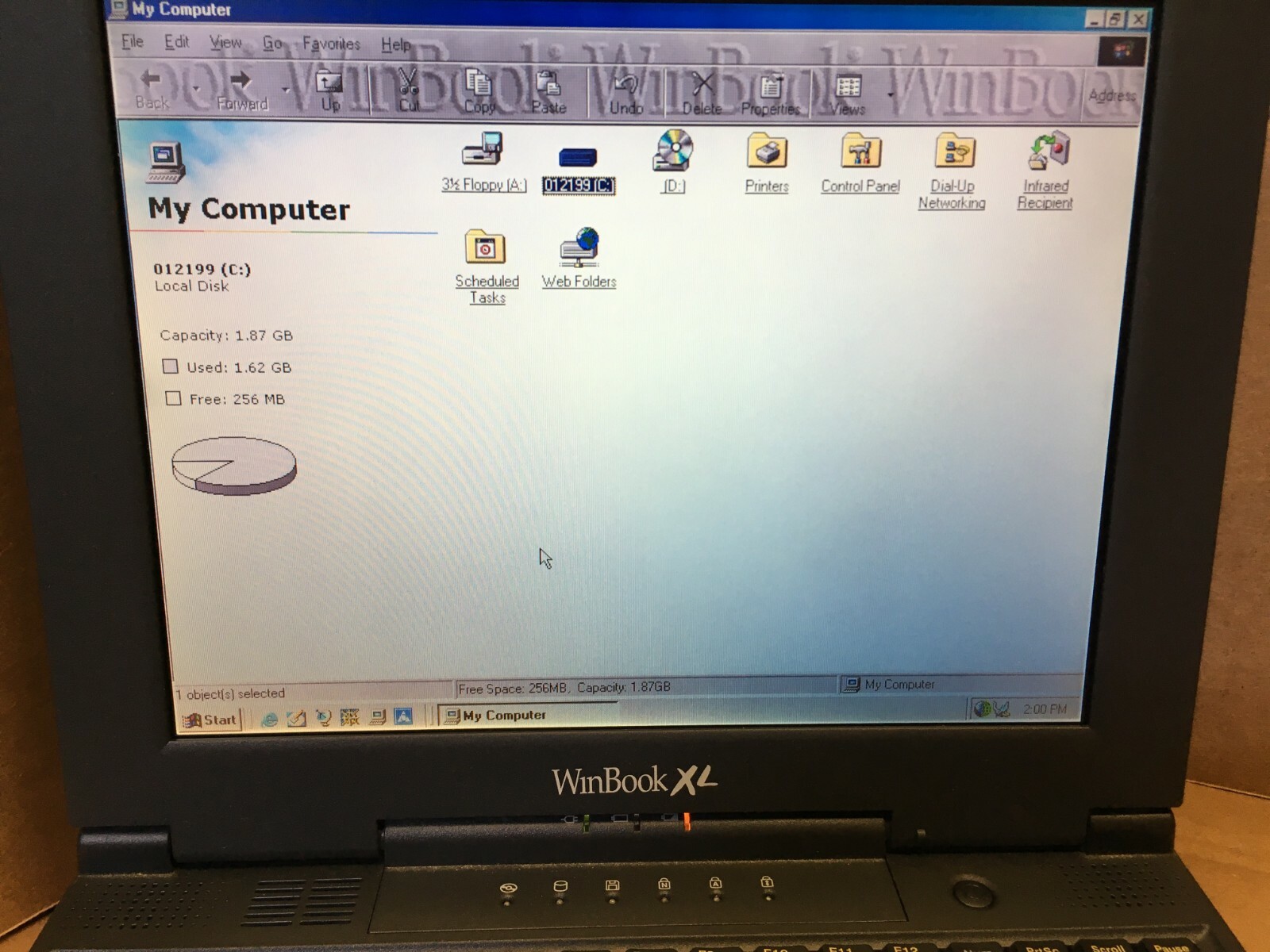 WINBOOK XL LAPTOP WinBook XL AMD-K6 3D PROCESSOR WINDOWS 98 OFFICE 97