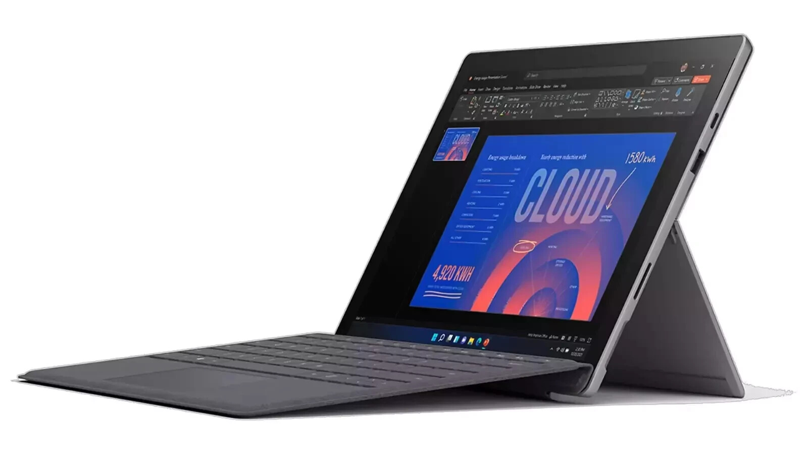 MICROSOFT SURFACE PRO 7 1866 Intel Core i5-1035G4 1.10GHZ 256GB SSD 8GB W/KB