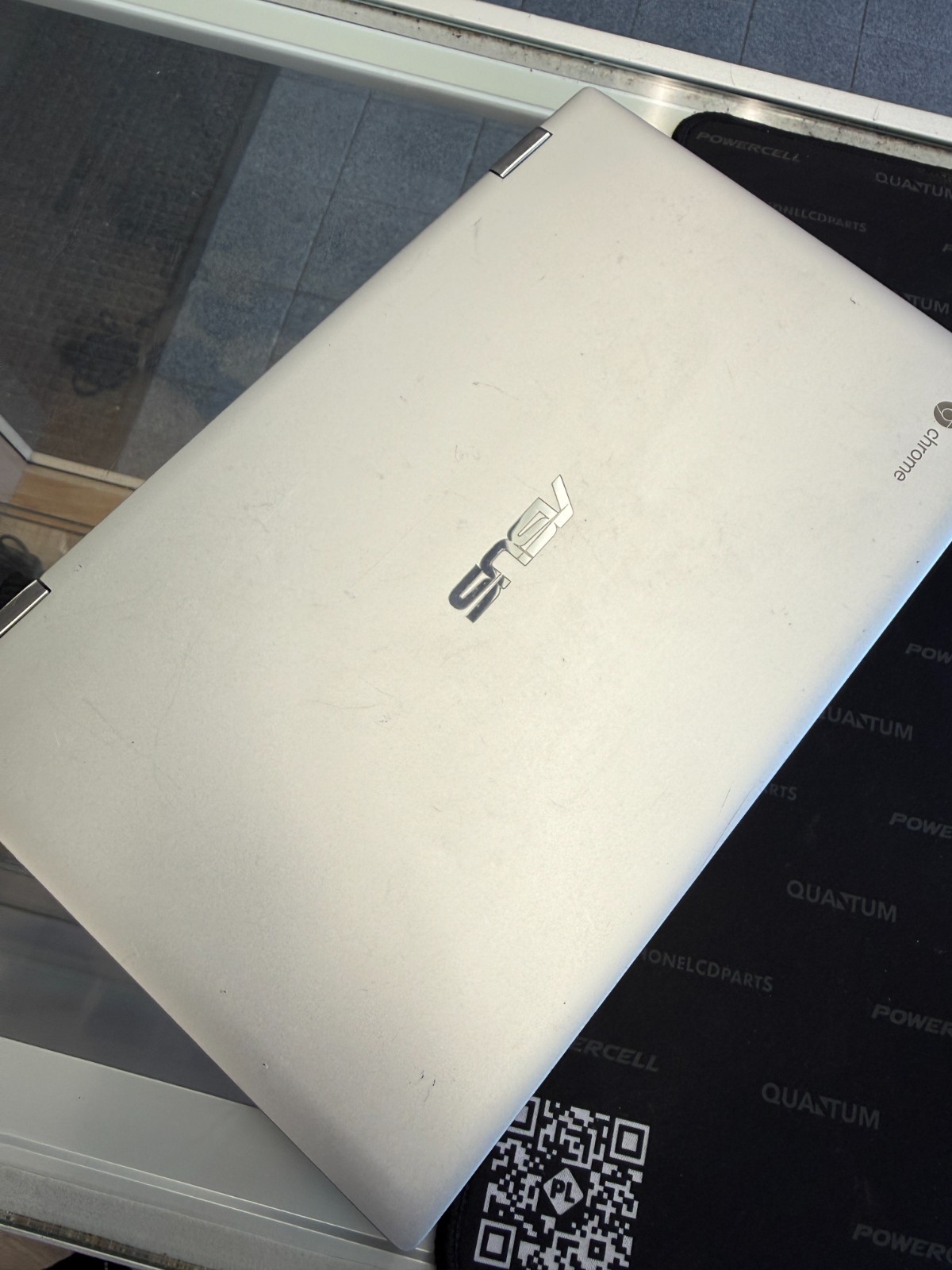 ASUS C434T silver laptop for parts or repair, READ DESCRIPTION