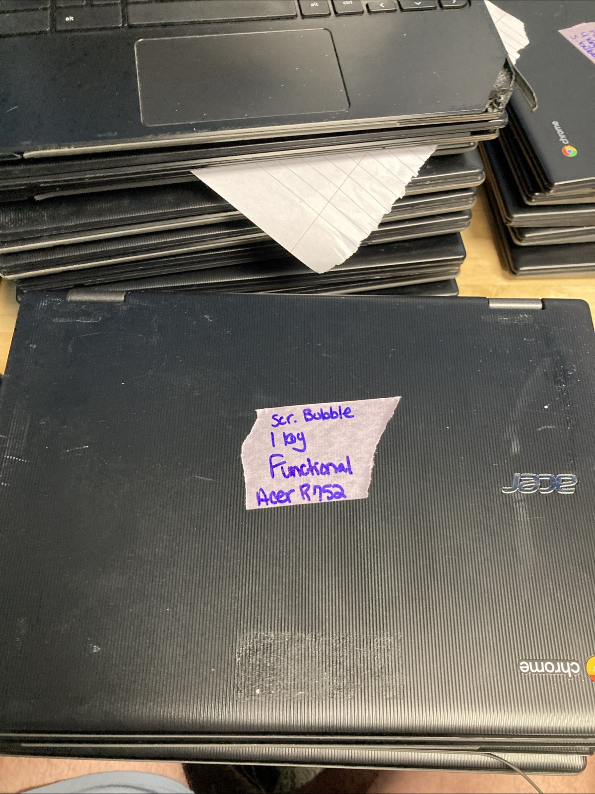 LOT OF 13- Acer Chromebook/Tablet R752TN INTEL 4GB 32GB Model N18Q6 *READ*