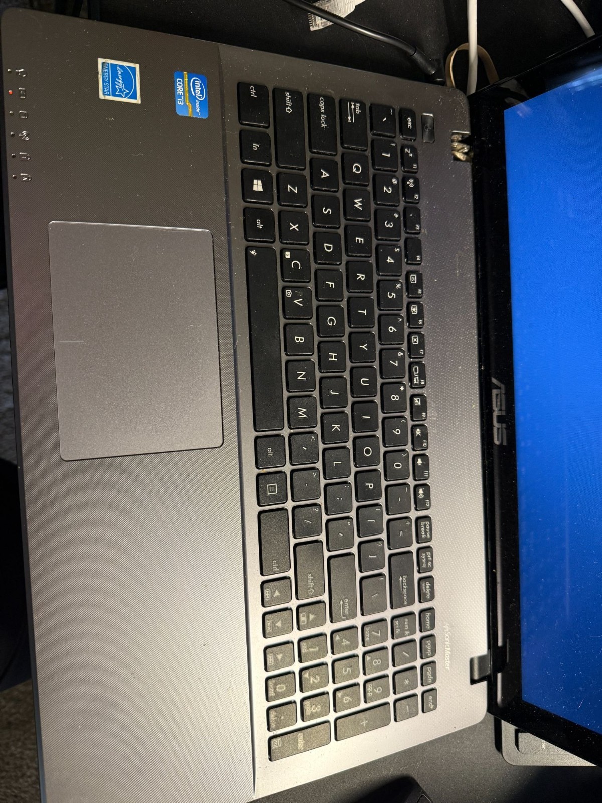 ASUS X550C 15.6 intel i3-3217U 1.8Ghz Ram DDR3 8GB 500Gb Win11 Pro Non OEM Power