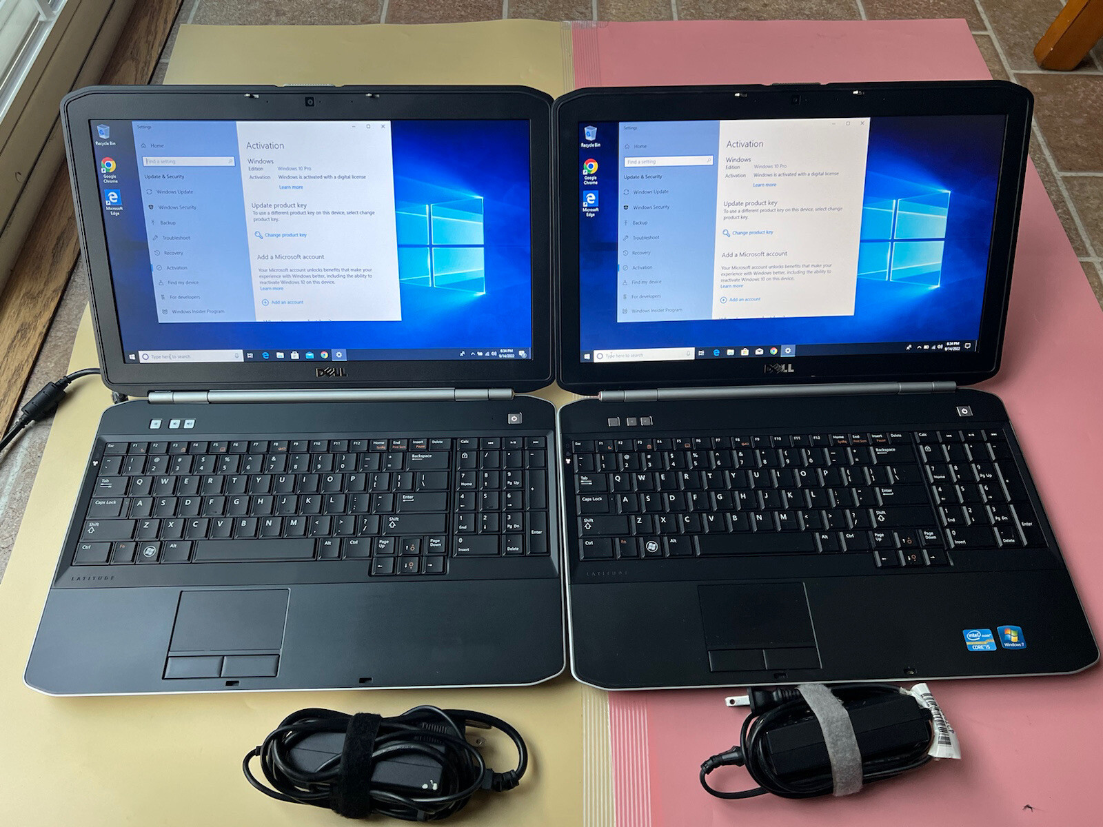 Lot of 2 Dell Latitude E5520 15.6″ Core i5-2410M 4GB RAM 500GB HDD WEBCAM HDMI