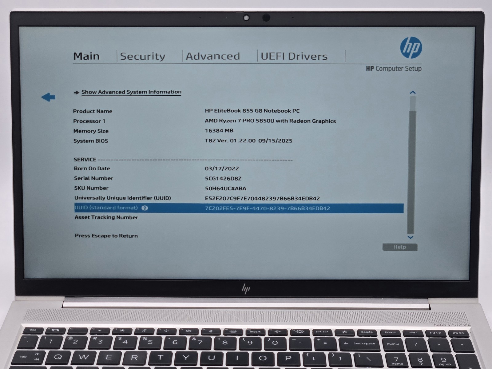 HP ELITEBOOK 855 G8 15″ FHD Touch RYZEN 7 PRO 5850U 512GB SSD 16GB W11P *READ*
