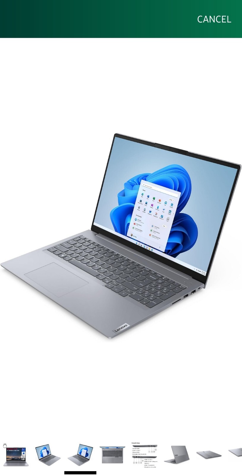 Lenovo ThinkBook 16 G6 16″ FHD+ Laptop Computer, 13th Gen Intel 14-Core i7-13700
