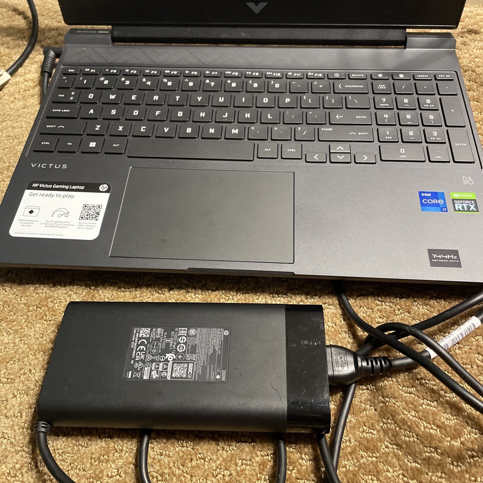HP Victus Gaming Laptop, 15.6-inch FHD, i7-12650H,16GB, 512GB SSD, RTX 3050 Ti