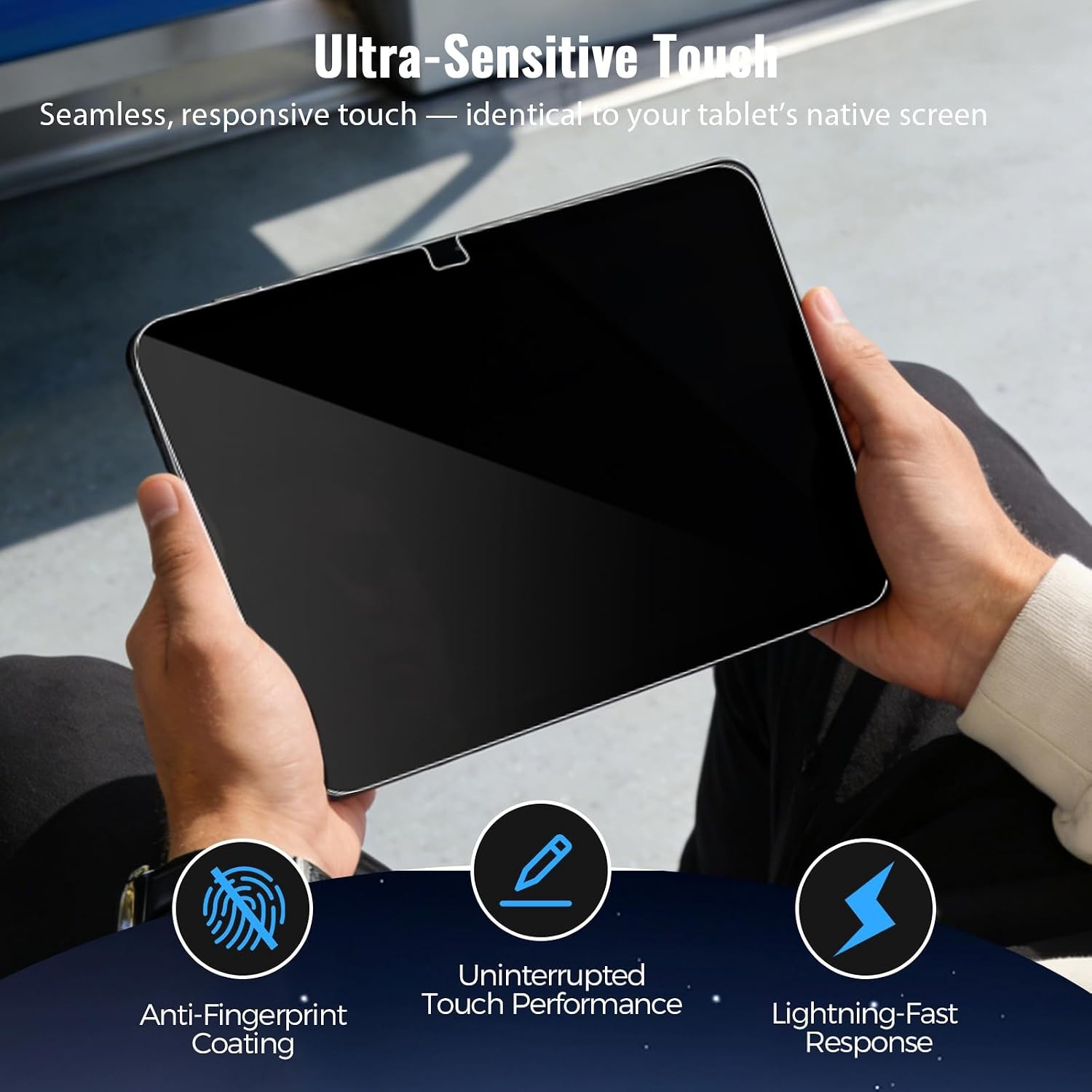 360° 4 Way Privacy Screen Protector for iPad 11th Generation (A16) 2025/10th Gen