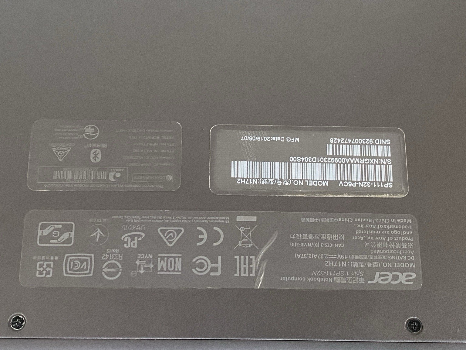 Acer Spin 1 SP111-32N 11.6” Touch 2-in-1 Laptop Pentium N4200 4GB 64GB