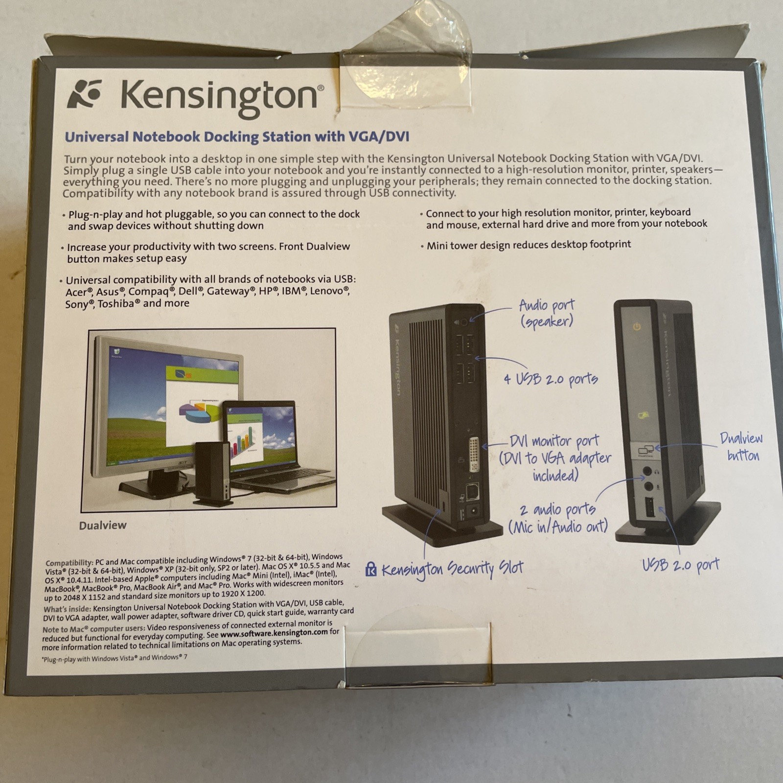 Kensington K33930US Universal Docking Station with Video sd300v