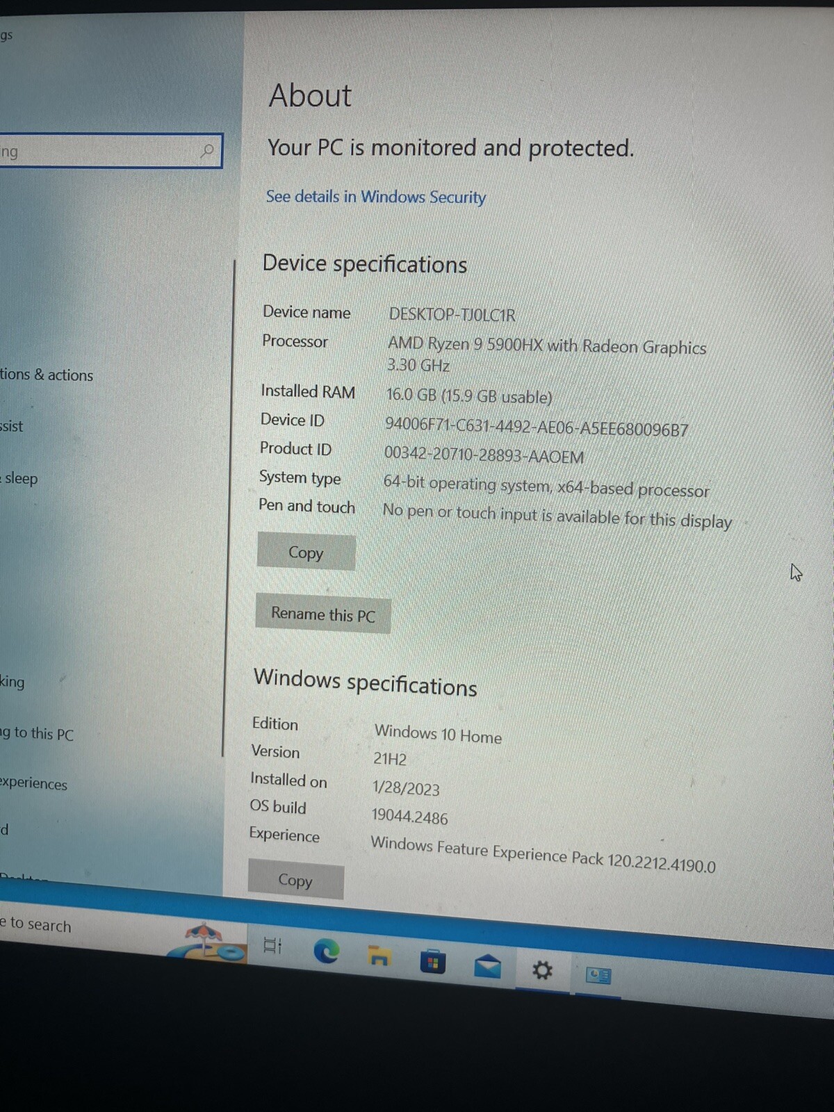 Alienware M15 R5 Laptop 15.6″ Ryzen 9 5900HX 360Hz 3070 GPU Dark Side O The Moon