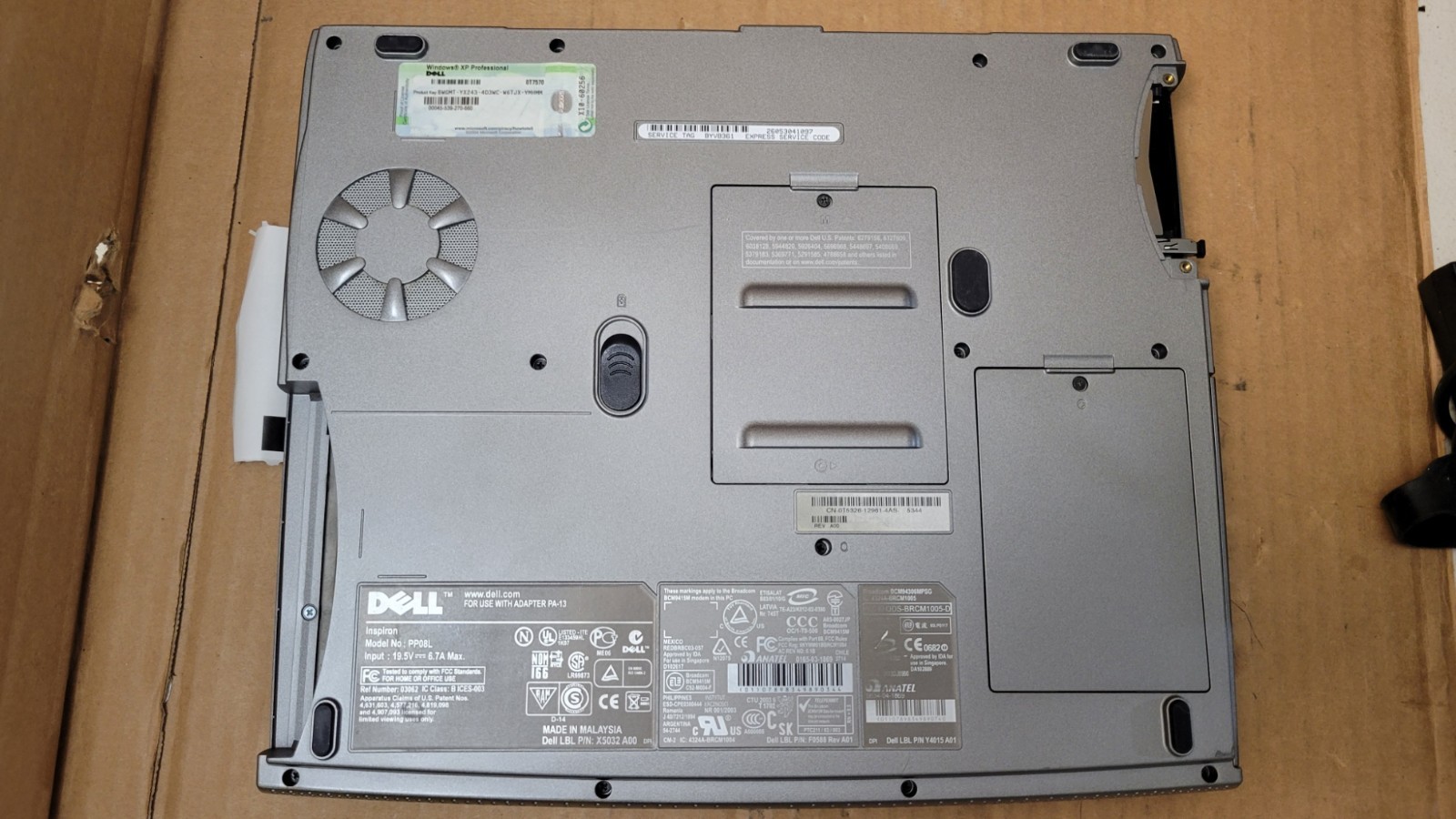 Dell Inspiron 5160 Pentium 4 | 256 MB Ram | No HDD | No Battery