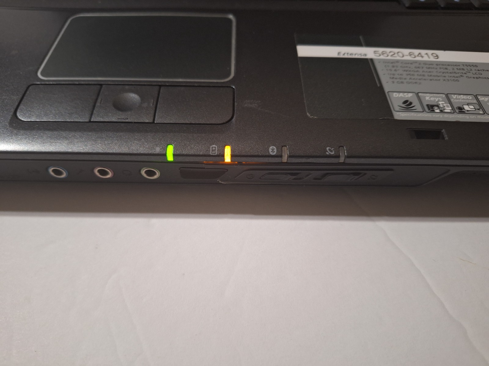 ACER EXTENSA 5620 LAPTOP PC CORE 2DUO 1.83GHz 4GB RAM WIN7 PRO OFFICE USED