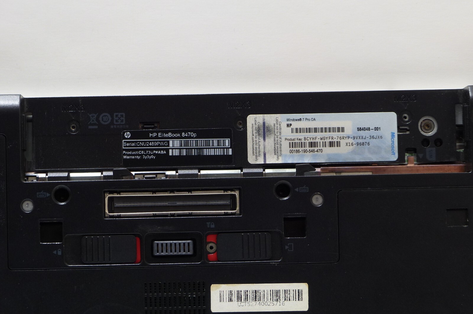 HP Elitebook 8470p Laptop i5-3230 @ 2.6GHz 8GB Ram 1 TB HHD