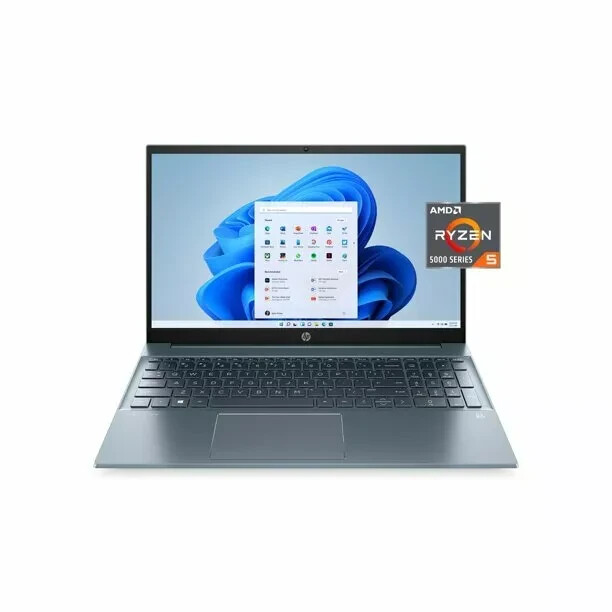 NEW HP Pavilion 15-eh1052wm, 15.6” FHD, AMD Ryzen 5-5500U, 8GB RAM, 512GB SSD