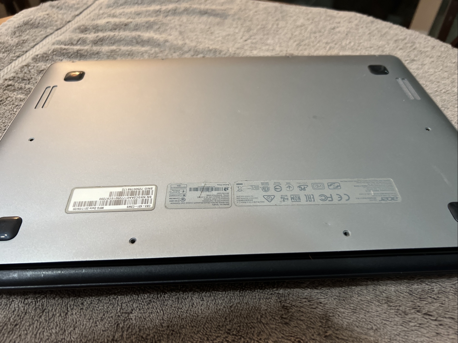 Acer Chromebook 14 CB3-431-C0AK 14″ 16GB Intel Celeron N3060 4GB Silver N16P1