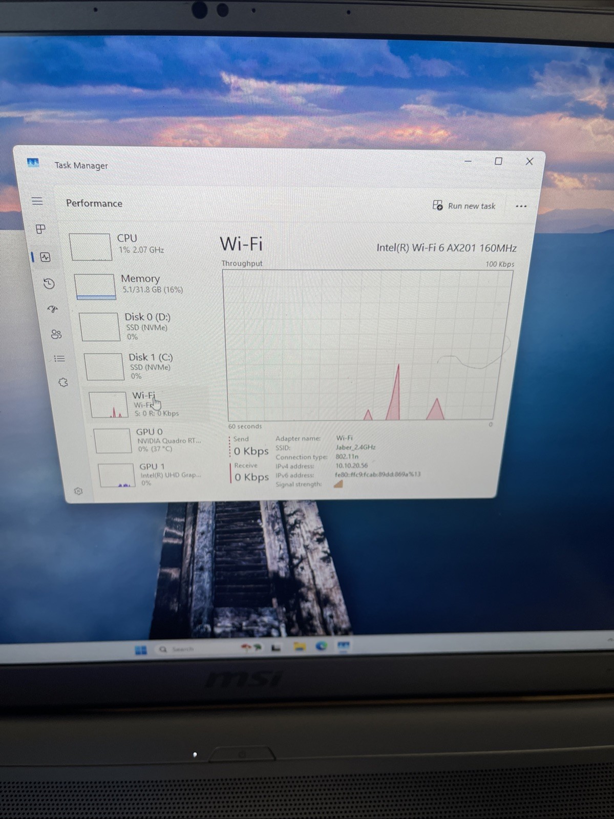 MSI WS75 10TL 17.3″ i7-10875H 32GB RAM RTX 4000 TWO 1TB NVMe W11 Pro+AC ADAPTER