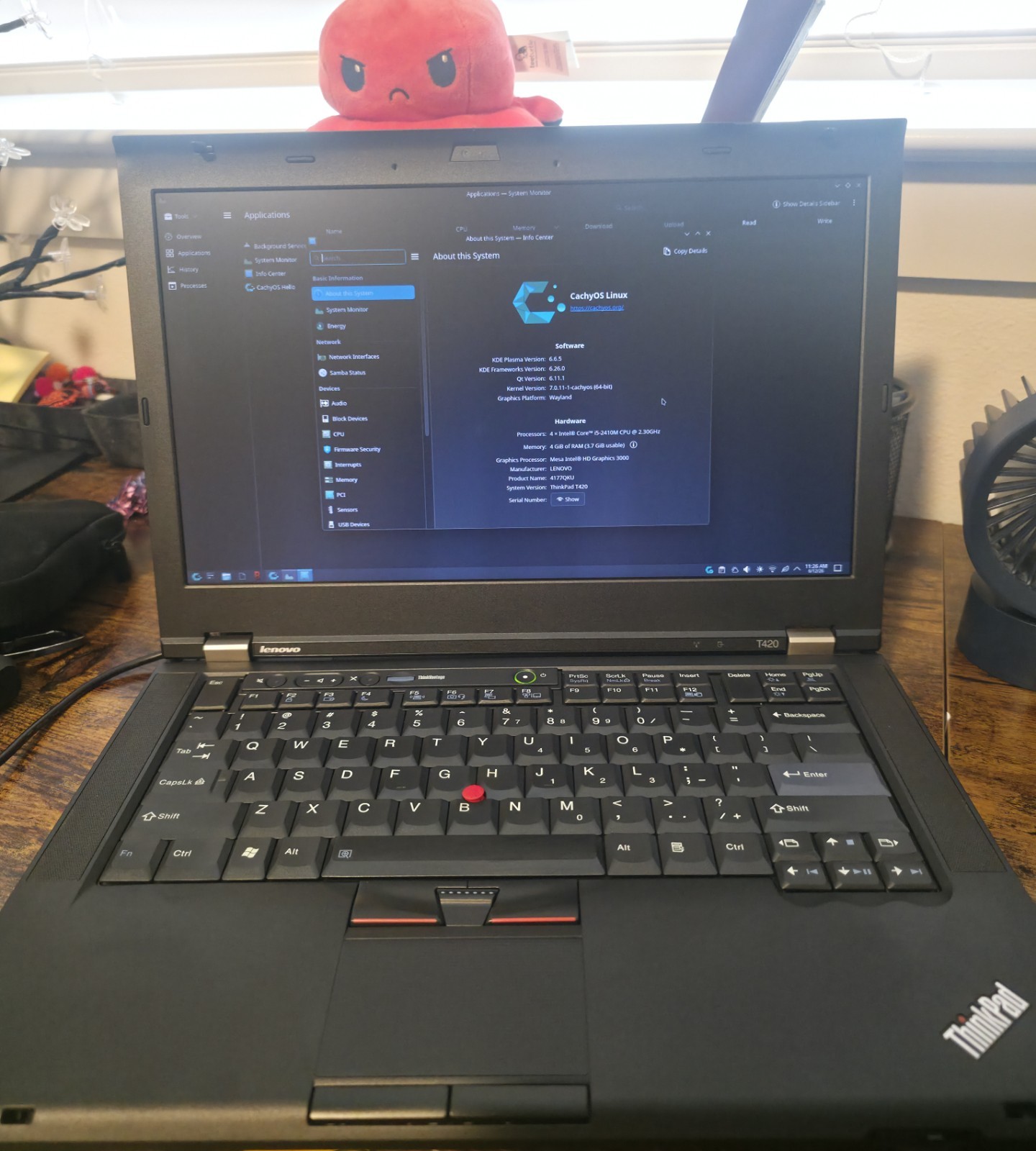 Lenovo ThinkPad T420 14in i5-2410M 2.30GHz 4GB HD 3000 Webcam Linux
