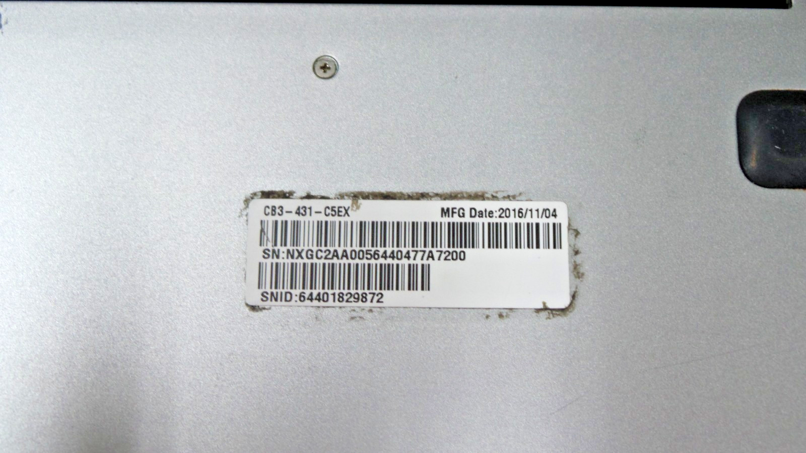 ACER Chromebook 14 (CB3-431-C5EX) Intel N3160 Quad-Core / 32 GB eMMC / 4 GB RAM