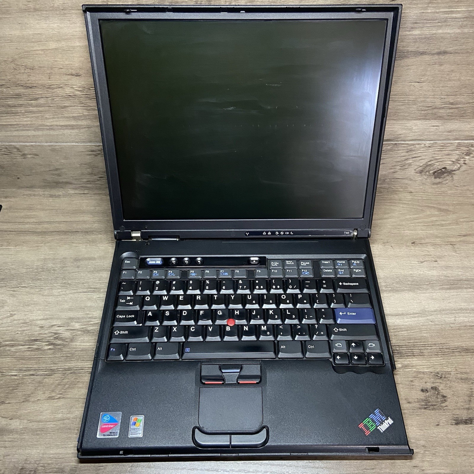 Vintage IBM ThinkPad T40 2374 Laptop Computer Parts Repair Windows Xp Notebook