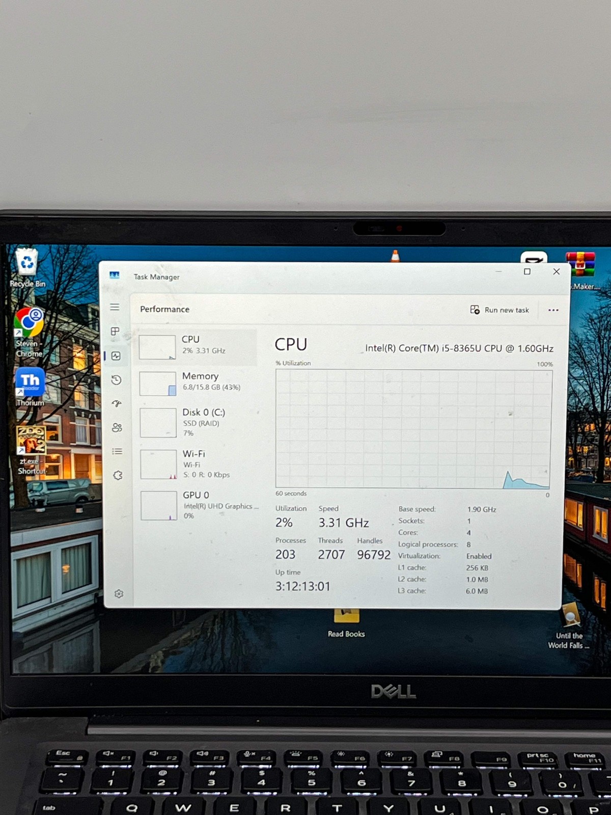 Dell Latitude 7400 15″ Laptop Core i5 8th Gen 16GB 512GB Black