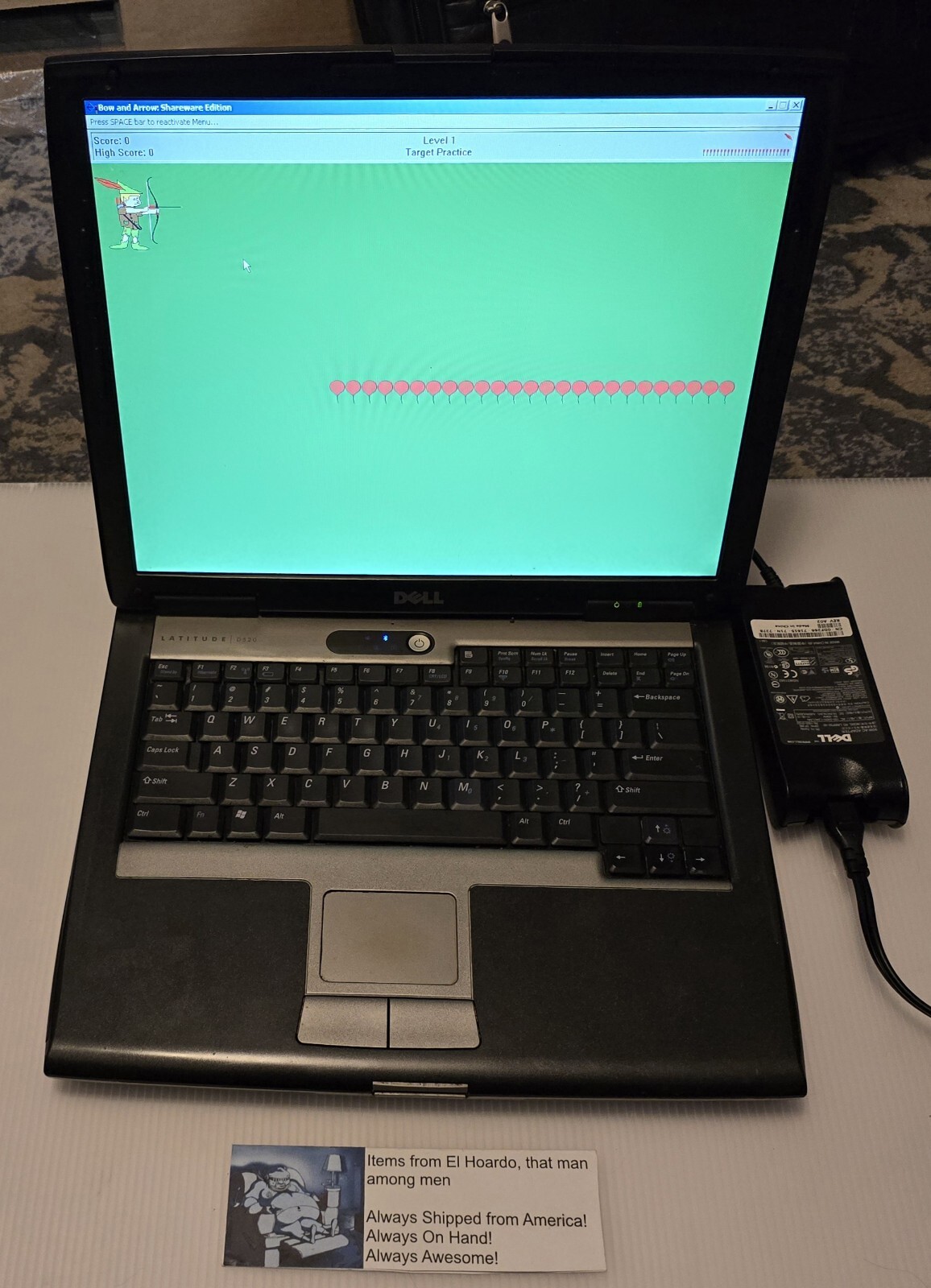 Dell Latitude D520 14″ Windows XP Laptop Wifi 1.6GHz 1.5GB Ram 60GB HDD
