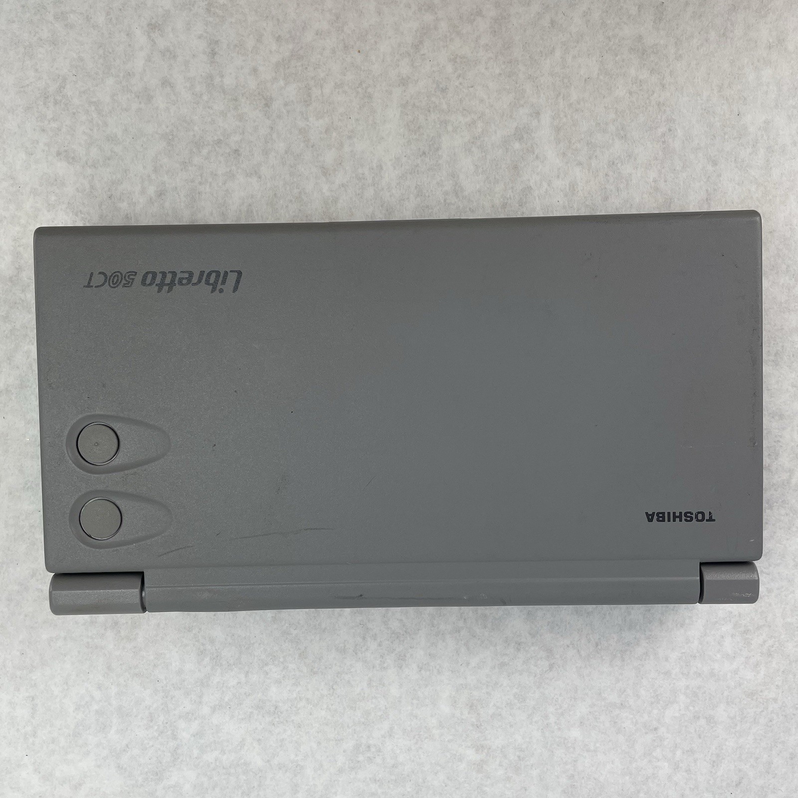 Toshiba Libretto 50 ct 6″ Intel Pentium 16 MB RAM No HDD/OS/AC/Battery