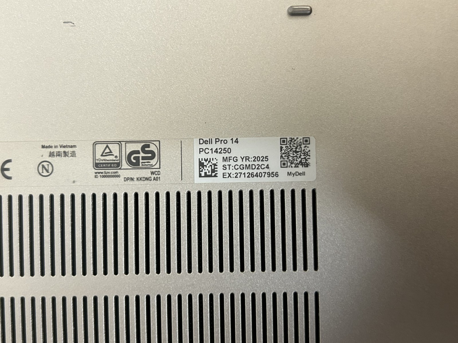 Dell Pro 14 PC14250 Intel Ultra 7 16GB RAM 512GB SSD W11P