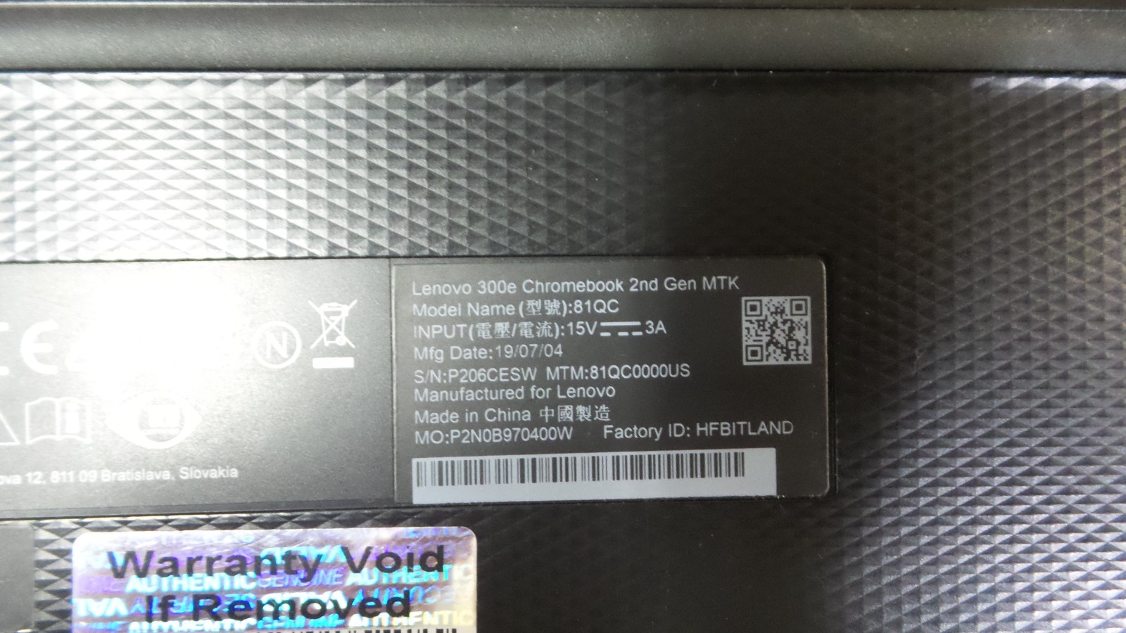 LENOVO Convertible Chromebook 300e 2nd Gen MTK (81QC) 32 GB eMMC 4 GB RAM