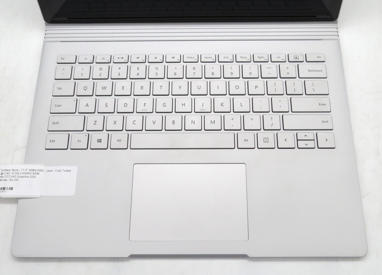 Microsoft Surface Book 13″ i5-6300U @ 2.4 GHz 8GB RAM 256GB Internal No OS