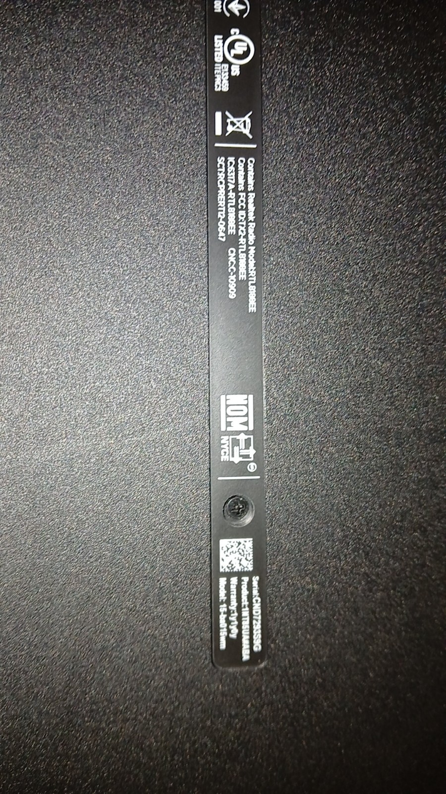HP 15-ba015wm 15.6-inch Laptop Tested Working with Charger