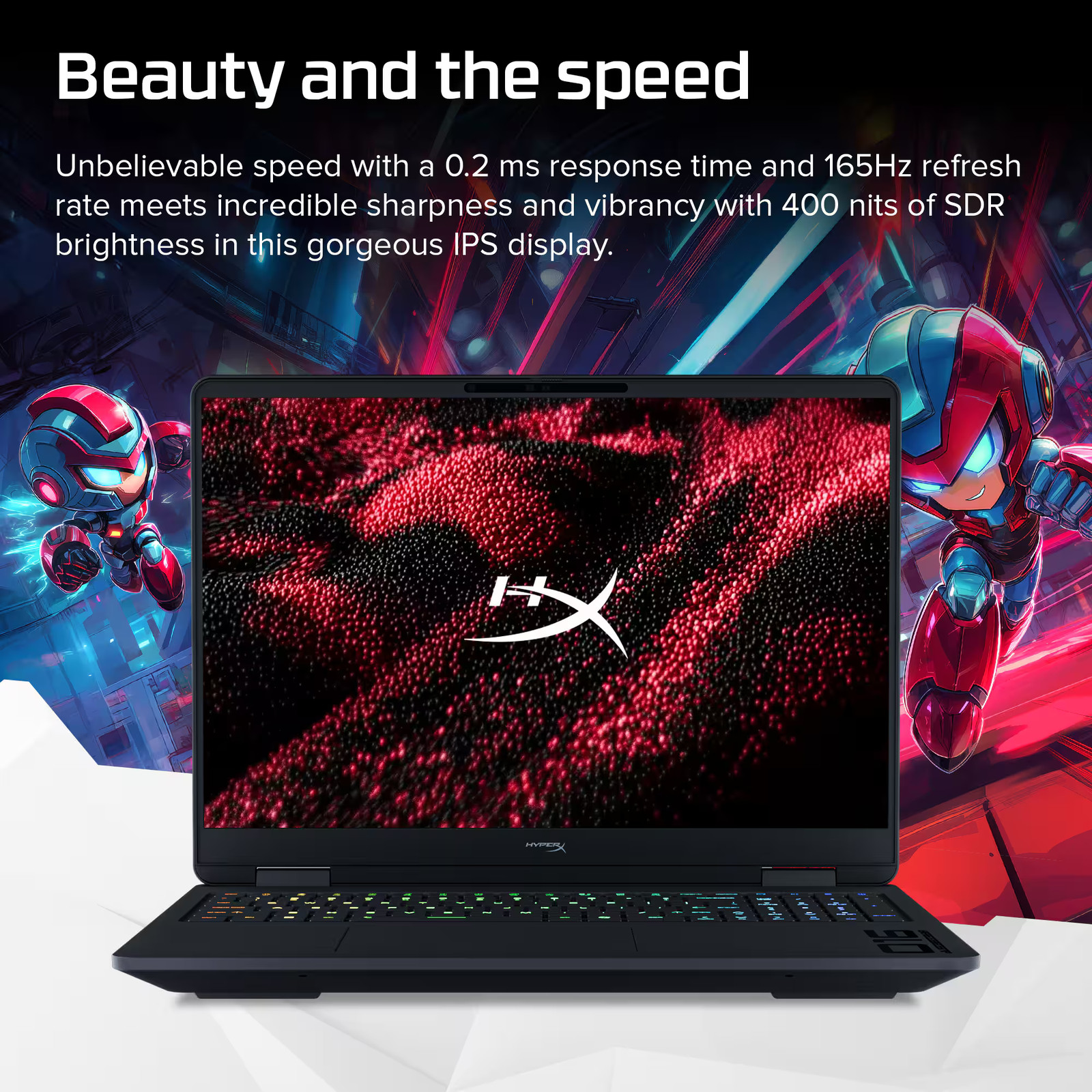 HyperX – OMEN 16″ 165Hz 2K Gaming Laptop – Intel Core Ultra 7 356H (2026) – 1…