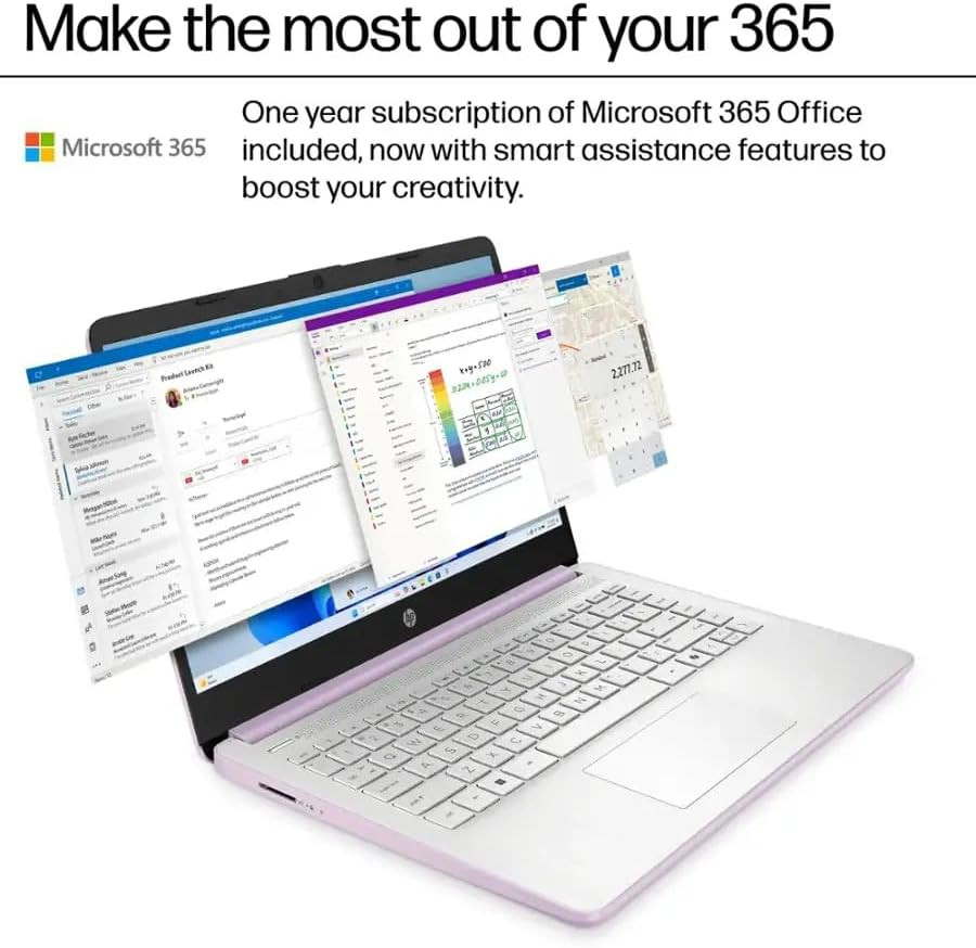 14″ HD Thin and Light Laptop, Intel Processor N150(Beat N4120), 8GB RAM, 256GB S