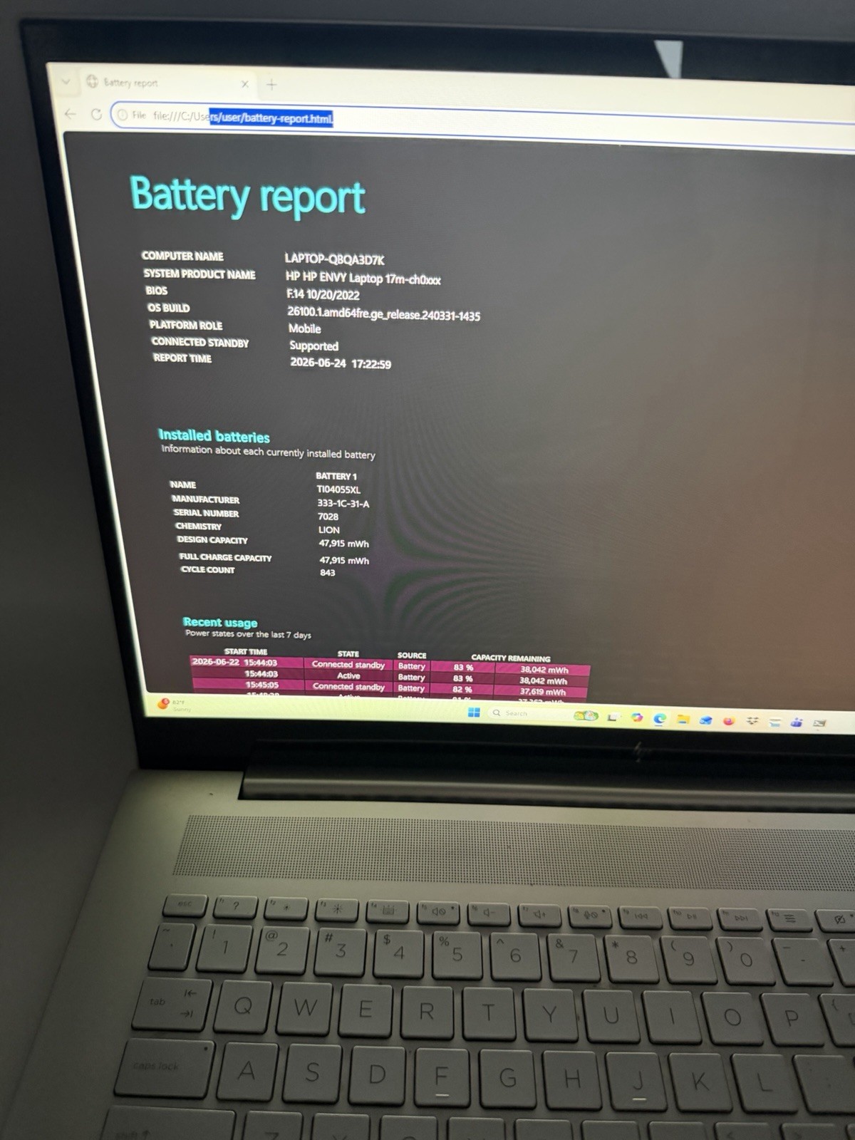 HP Envy 17m-ch0013dx 17.3” Touch i7-1165G7 16GB RAM 512GB SSD Windows 11 Iris Xe