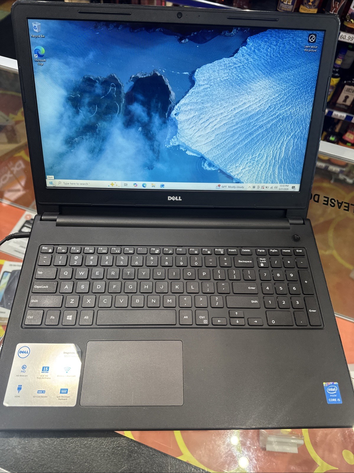 Dell Inspiron 15- 15.6″ Laptop 3558 8gb AS IS Works Fine