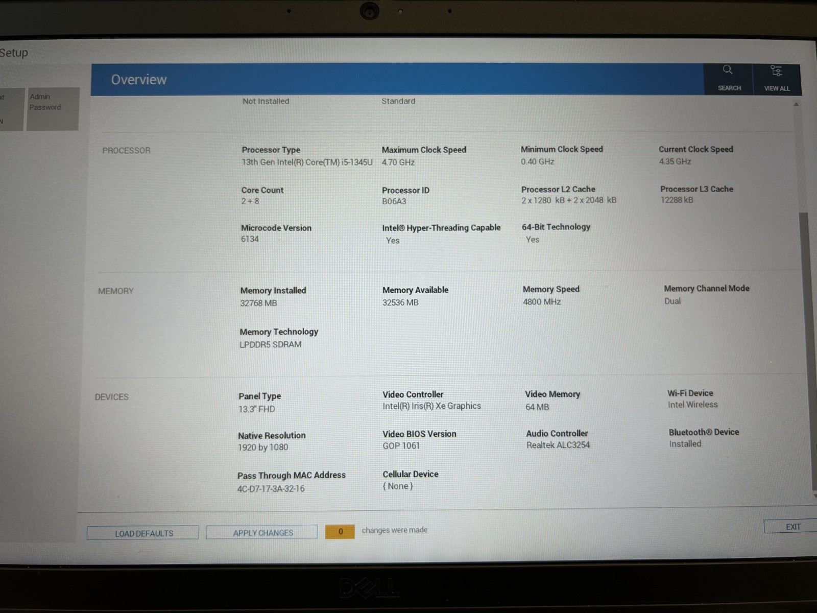 Laptop Dell Latitude 5340 12.5″ Core i5-1345U @1.60Ghz 512GB SSD 32GB RAM Win 11