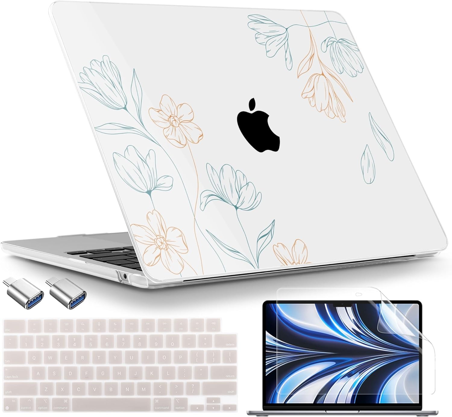 MacBook Air 13 inch Case M4 A3240 M3 A3113 M2 A2681 2025 2024 2022 Plastic Hard