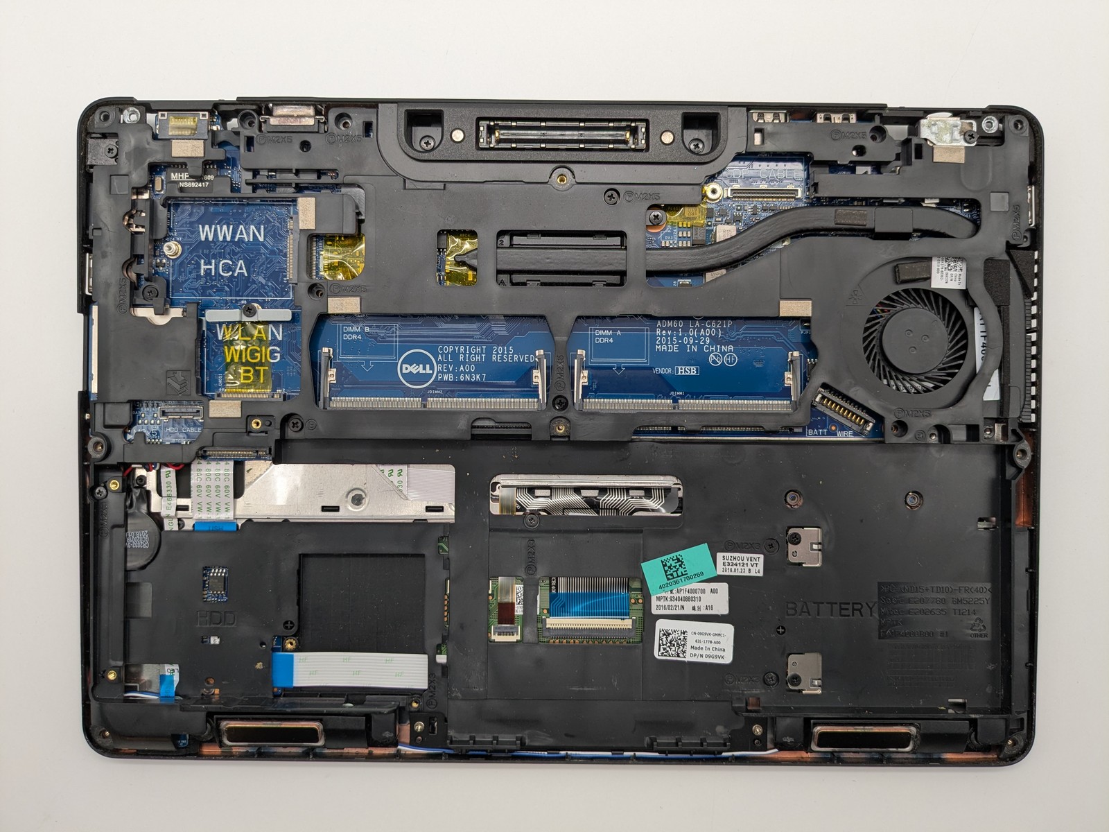 Dell Latitude E5270 I5-6200U Backlit Motherboard Palmrest *READ*