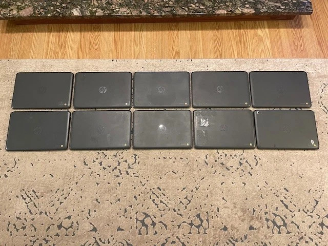 *LOT OF 10* HP Chromebook 11 G6 EE – 16GB SSD, 4GB RAM – Model 3NU57UT