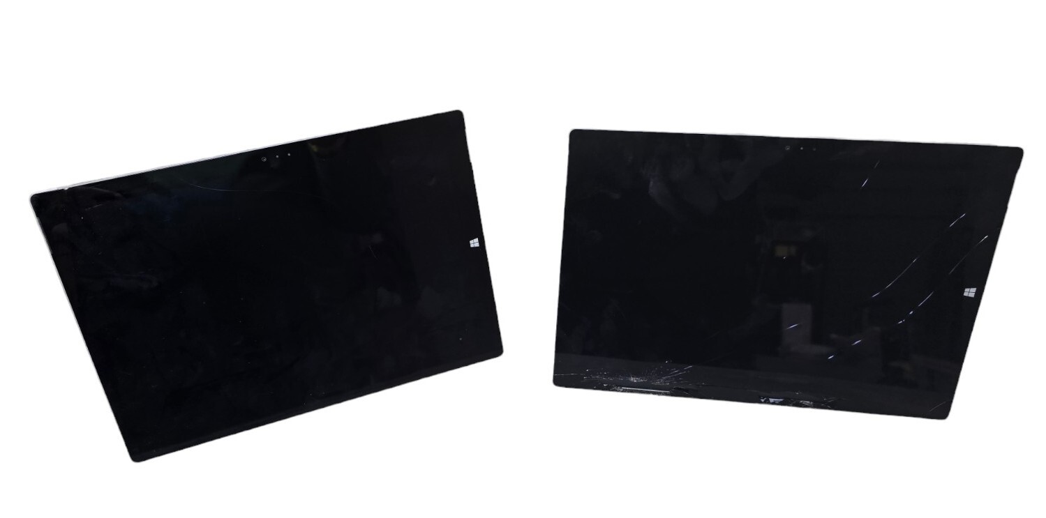 Lot of Two(2) Microsoft Surface Pro 3 Tablet i3-4020Y @1.5GHz 4GB RAM 60GB SSD