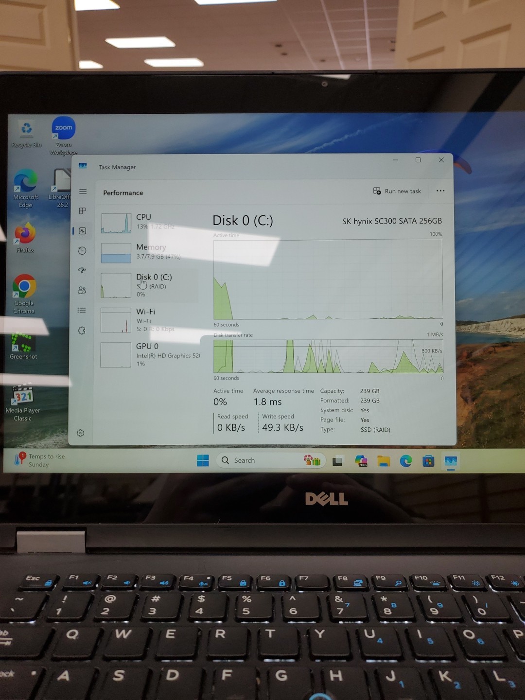 Dell Latitude E7470 Touch 256GB SSD i5-6300U, 8GB RAM W11pro 042826-1