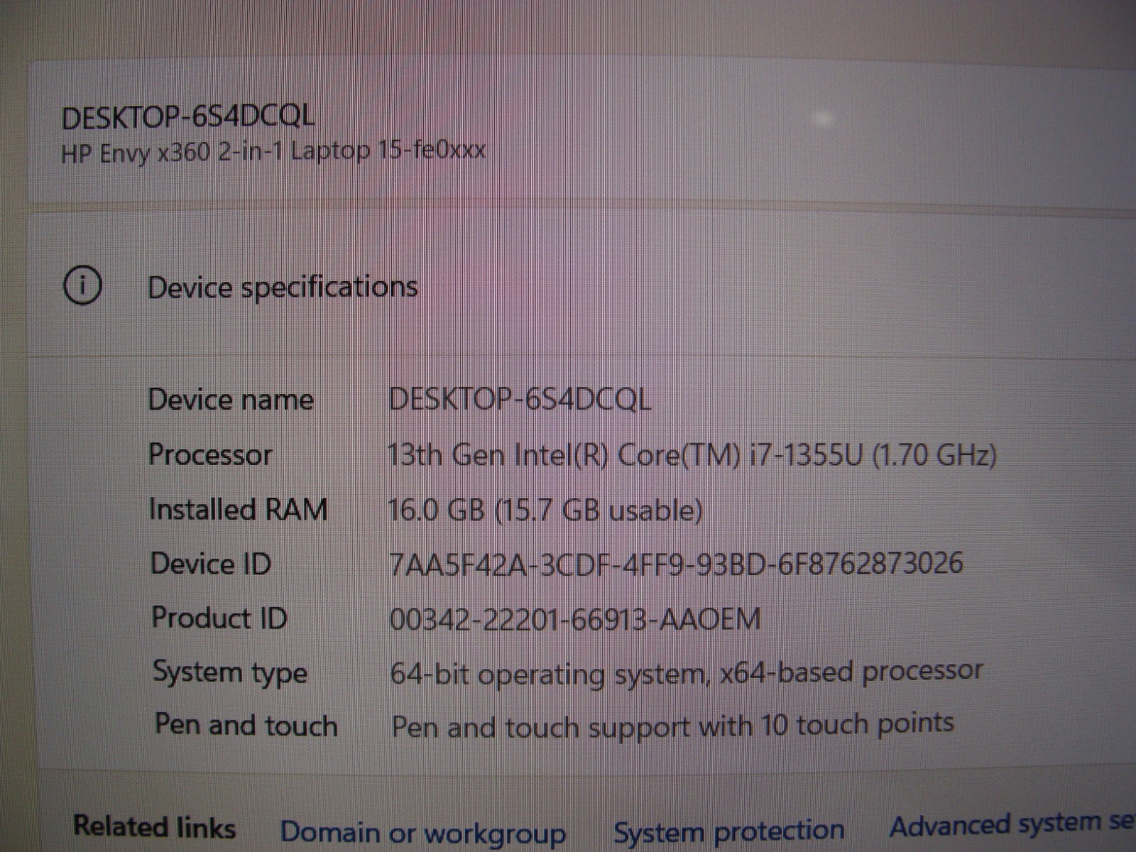 HP ENVY x360 15-fe0053dx 15,6″FHD TOUCH i7-1335U 1.7GHz 16GB 512GB 96% Batt W11H