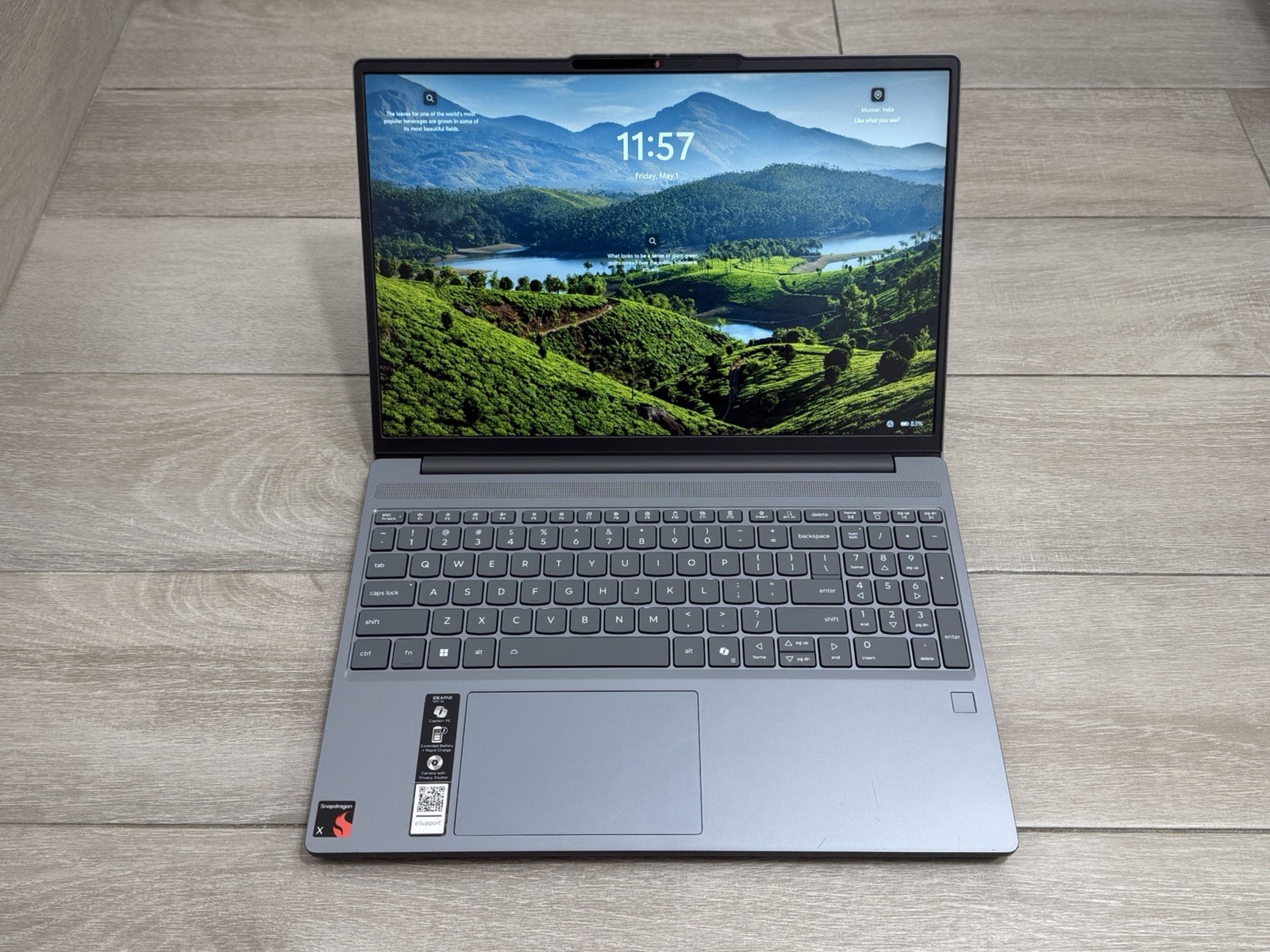 IdeaPad Slim 3 15Q8X10 15″ WUXGA Snapdragon X 16GB RAM 512GB NVMe Win-11