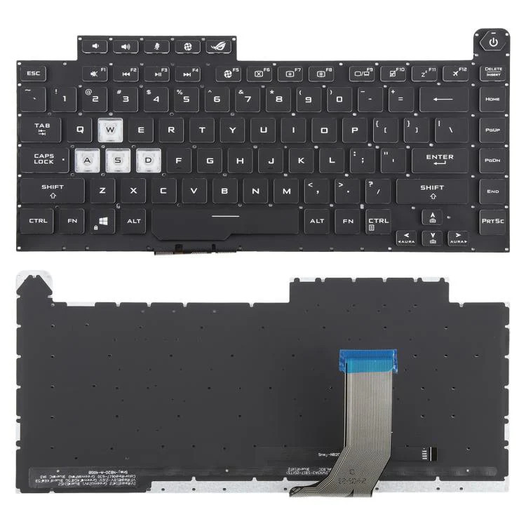 US Version Colorful 16 Pin Backlit Laptop Keyboard for Asus ROG Strix Scar G512