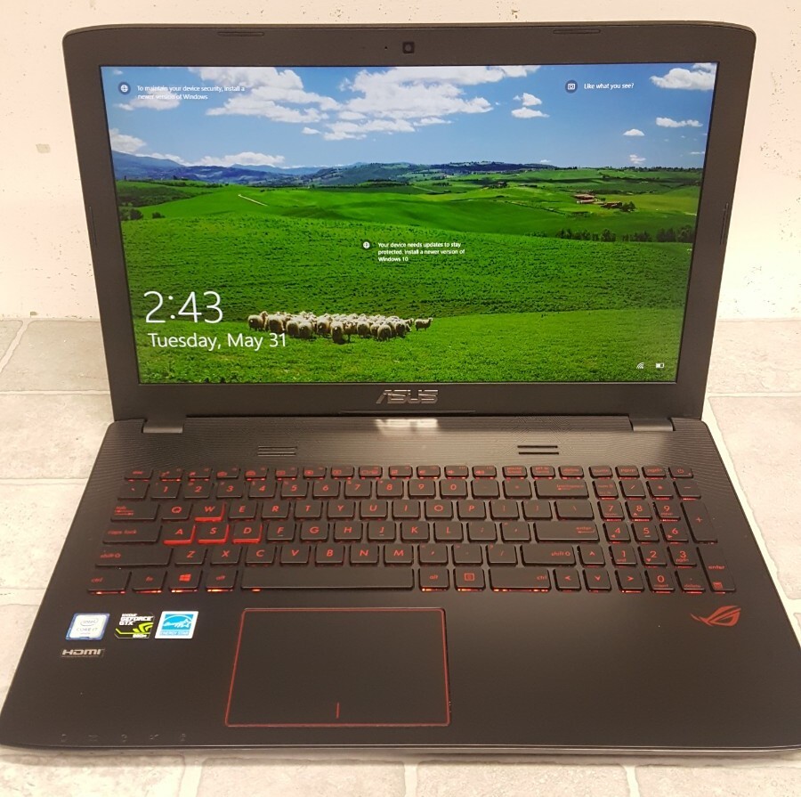Asus GL552VW Gaming Laptop, Intel core I7-6700HQ CPU @2.6Hz 8GB RAM